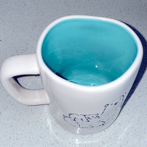 ❗️RAE DUNN MAMA BEAR DUAL SIDED TIFFANY BLUE MODERN FARMHOUSE HOLIDAY MUG - Picture 5 of 7